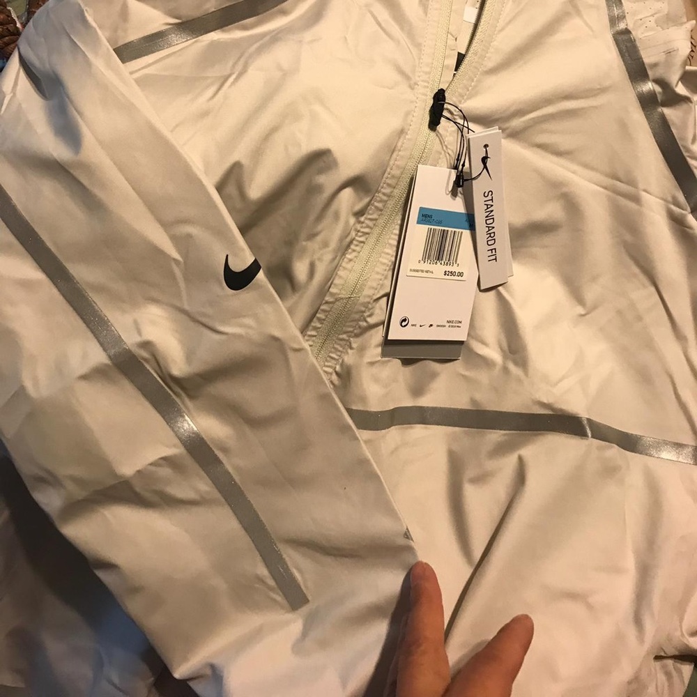 NWT White Nike Rain Jacket